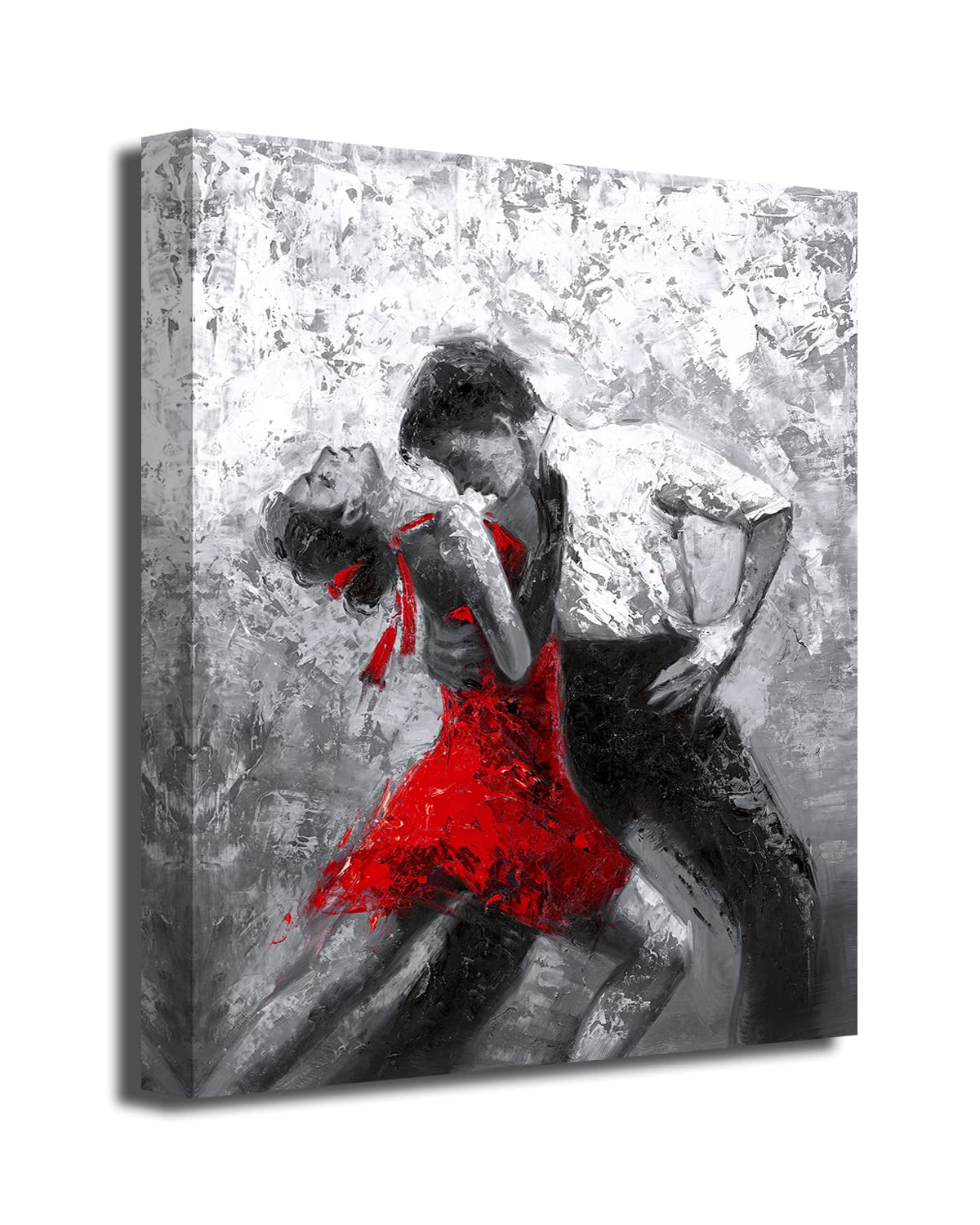 Amazon.com: Black and White Wall Art Tango Dancer in Red Black